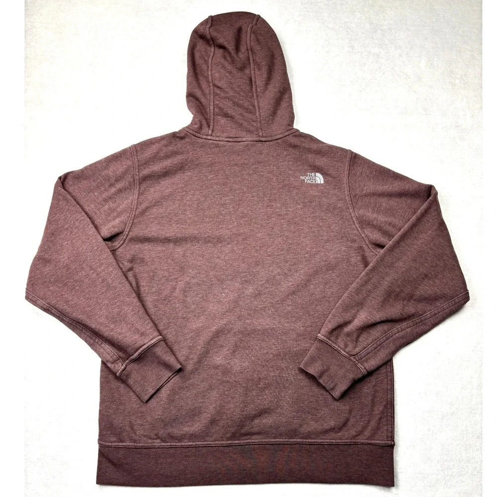The North Face Mens California Bear Hoodie Maroon Burgundy Pullover Large‎ L